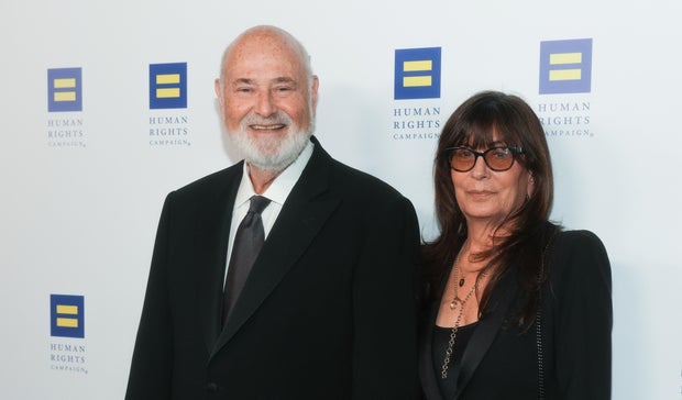 Rob Reiner and Michele Singer Reiner at the Human Rights Campaign's 2025 Los Angeles dinner on March 22, 2025. Christopher Polk/Variety via Getty Images.