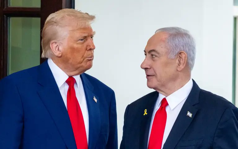 Illustrative image used in an X post about Benjamin Netanyahu's U.S. visit