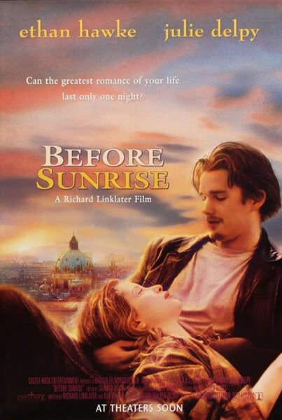 Before Sunrise (1995) poster - a film newly added to the National Film Registry.