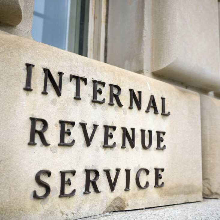 The Internal Revenue Service building is seen in February 2025 in Washington, D.C. - Tasos Katopodis/Getty Images