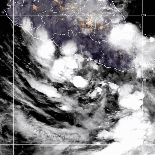 Satellite image of Tropical Storm Boris off the coast of Guerrero, Mexico - CIRA/NOAA via AP